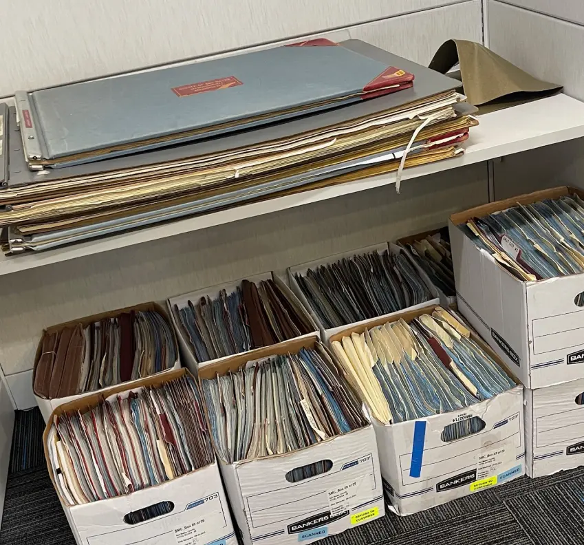 Corporate document scanning services